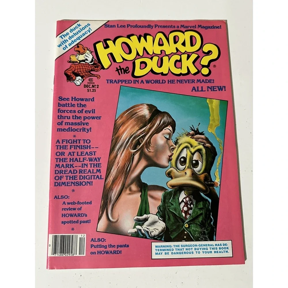 HOWARD THE DUCK MAGAZINE Lot Of 2 #2 #4‎ MARVEL 1979 VAL MAYERIK COVER